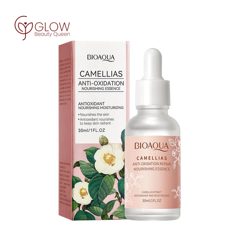 BIOAQUA Camellias Anti-Oxidation Nourishing Serum (30ml)  - উজ্জ্বল ও সতেজ ত্বকের জন্য অ্যান্টি-অক্সিডেন্ট সিরাম